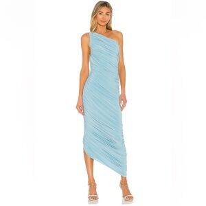 Norma Kamali Diana Gown in Powder Blue